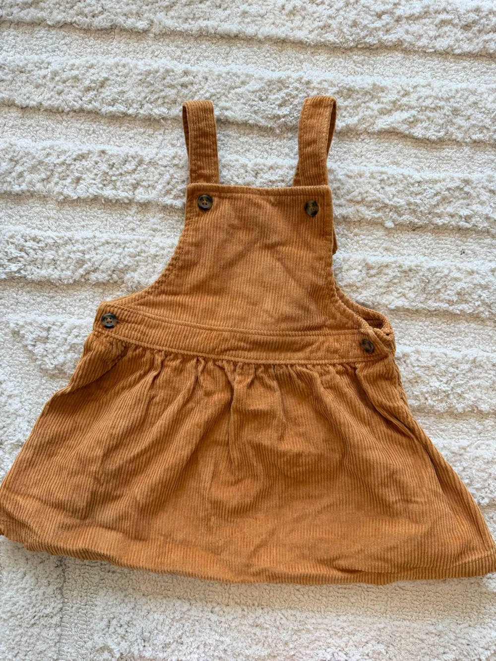 Carter's Corduroy Pinafore Dress in Rust Orange